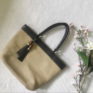 Talbots Straw Tote